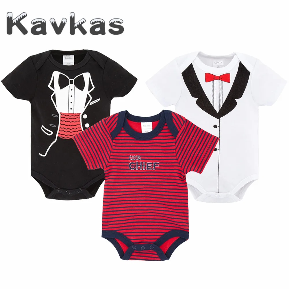 HY2176 Kavkas/Новая детская одежда для мальчиков и девочек; 3 шт./лот; комбинезон с короткими рукавами; боди для новорожденных; одежда для малышей; roupas de bebes; комбинезоны - Цвет: HY2176