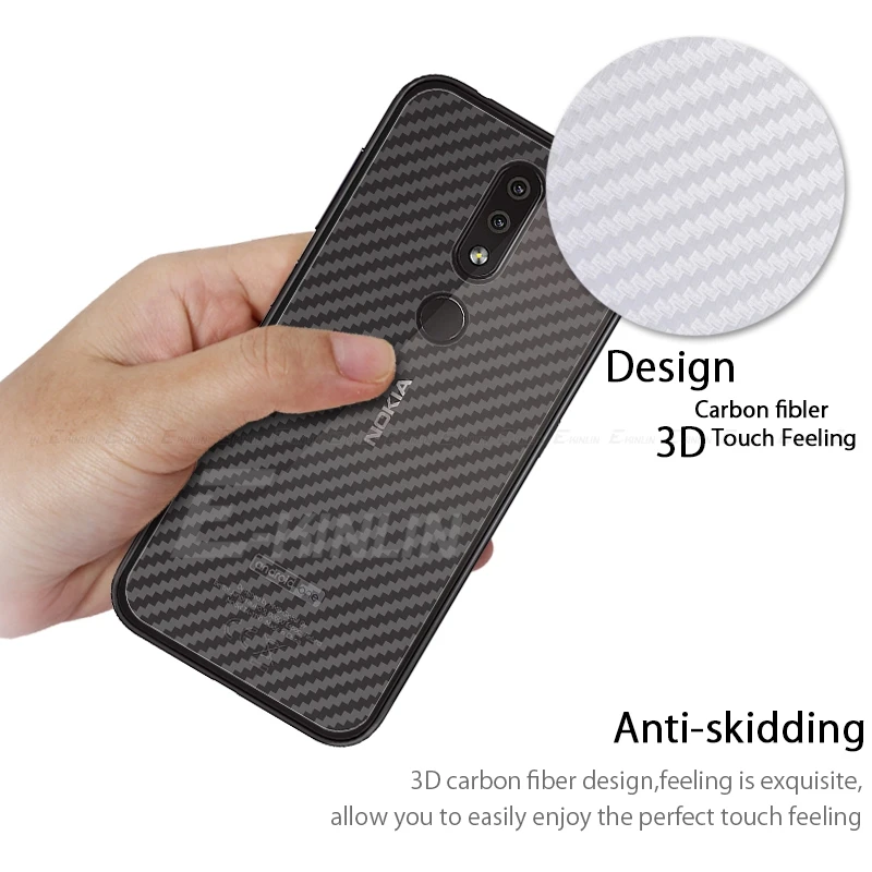 3D Защитная пленка для задней панели из углеродного волокна Nokia 5 3 8 7 2 6 4 1