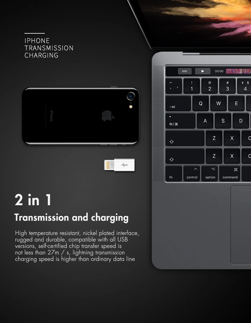 ACCEZZ Мини OTG освещение к Micro USB адаптер для Apple для iPhone XS MAX XR X 7 8 6S 6 Plus Синхронизация данных зарядный кабель Разъем