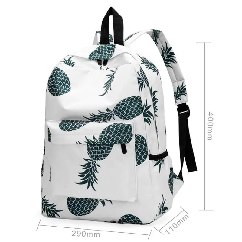 2018 милый рюкзак с принтом ананаса Женская Повседневная Мягкая квадратная сумка