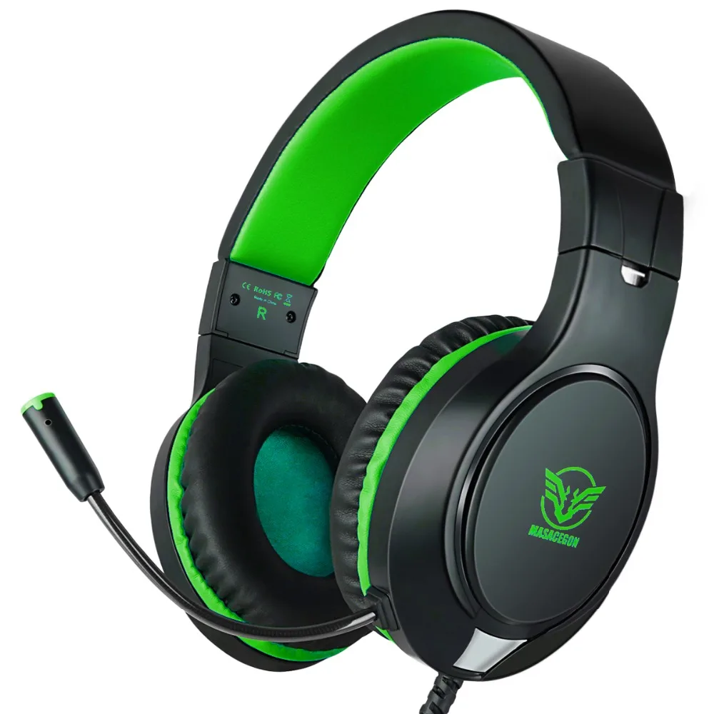 Музыка Earphone3.5mm игровая гарнитура для Xbox One PS4 проводной Регулируемый мягкий за