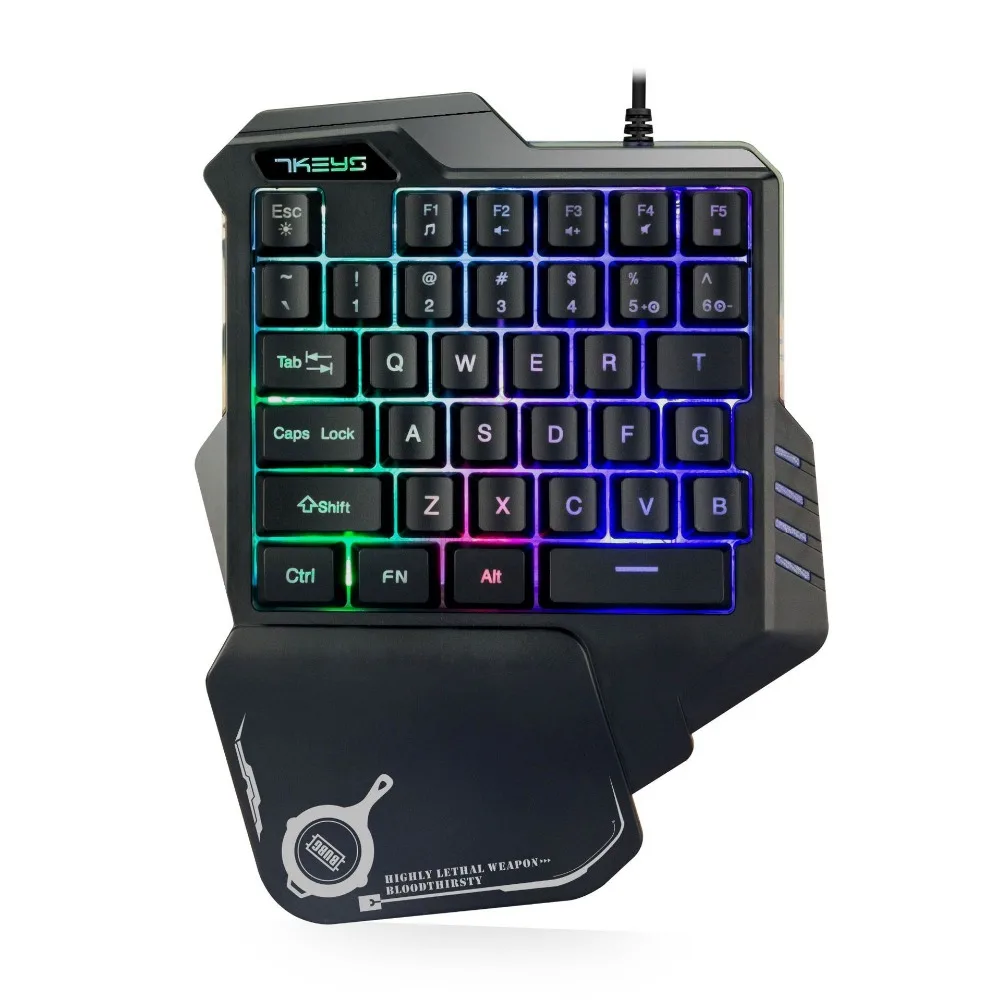 G30 одной рукой Игровая клавиатура Механическая feel светодио дный Подсветка 35