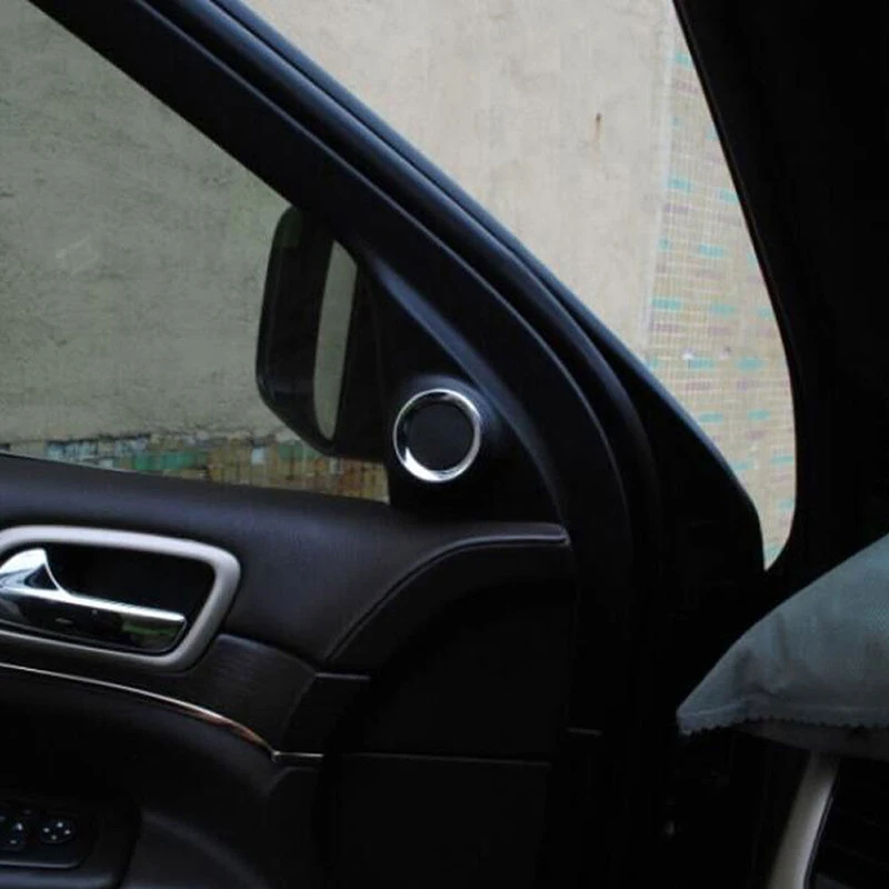 2 шт. серебристые декоративные кольца для стереоколонок и внутренней входной