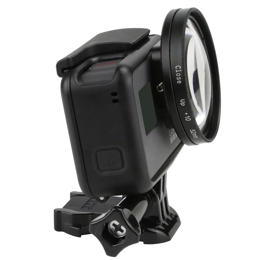 52 мм Лупа 10x увеличение Макросъемка крупным планом объектив для GoPro Hero 5 6 черная