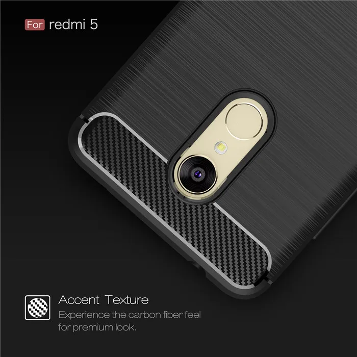 Мягкий силиконовый чехол TRISEOLY для Xiaomi Redmi 5 7 дюйма из углеродного волокна 99 Plus