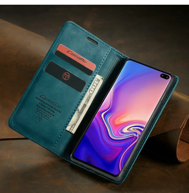 Магнитный чехол CaseMe для iPhone 11 Pro Max кожаный чехол-бумажник телефона Samsung S10 S10e S9 S8 Plus