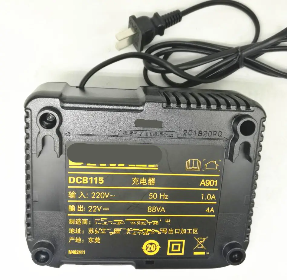 Зарядное устройство DCB115 для DEWALT DCS373 DCH133 DCD996 DCD995 DCD991 DCD990 DCD796 DCD795 DCD790 DCD785 DCD777 DCD735 DCD730 DCF889