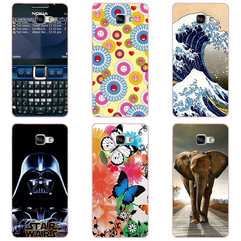 hard Plastic phone case cover For Samsung galaxy A3 2016 SM-A310F shell printing design Painted Flower |