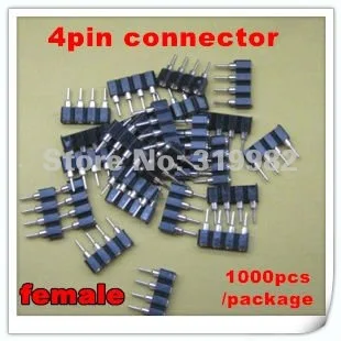 1000 шт./упак./lot 4PIN разъем RGB контактный иглы Женский Тип с отверстием для разъема