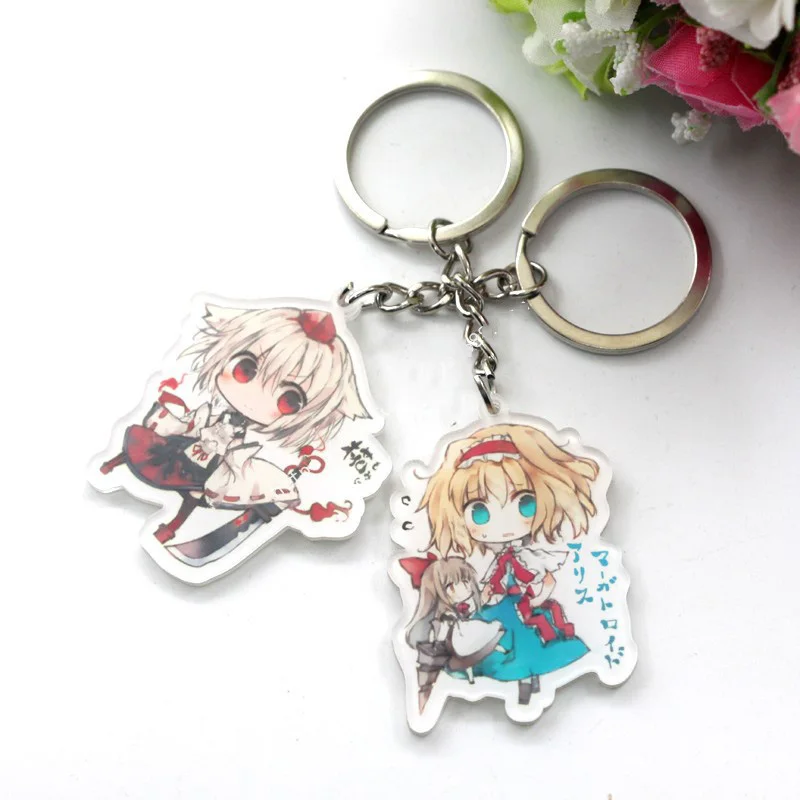 6 шт./компл. аниме брелок TouHou Projekt yakumo Schlussel Komeiji Saigyouji Marisa Hakurei брелоки с рейму