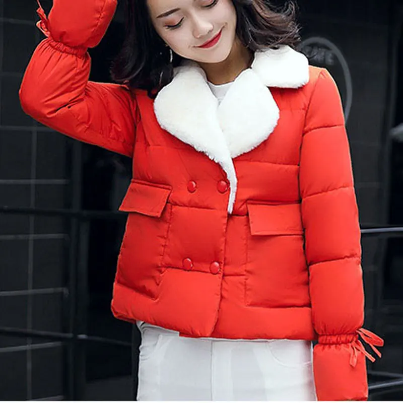 Short Harajuku Jacket Winter Women 2017 Womens Parka Coats Miegofce Coat Solid Praka MF0007 | Женская одежда