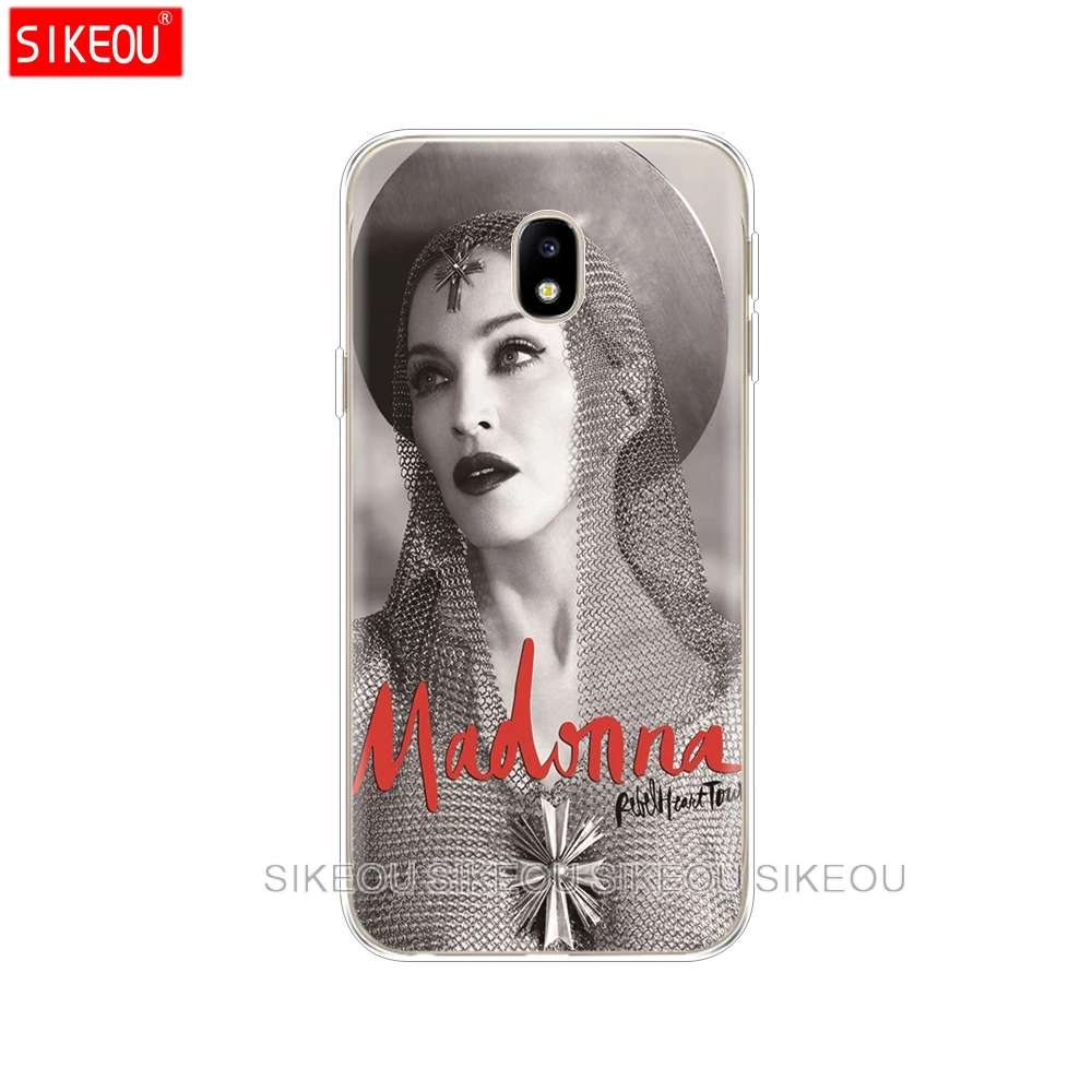 Силиконовый чехол для телефона Samsung Galaxy J3 J5 J7 2017 J330 J530 J730 PRO j2 2018 Singer Madonna|Бамперы| |