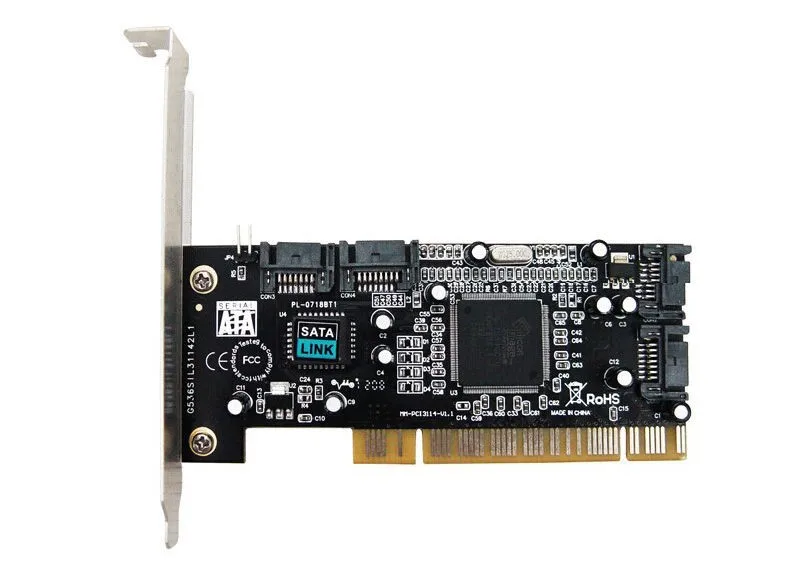 Чип SIL3114 PCI-4 SATA, плата расширения, поддержка 3 ТБ, Win8