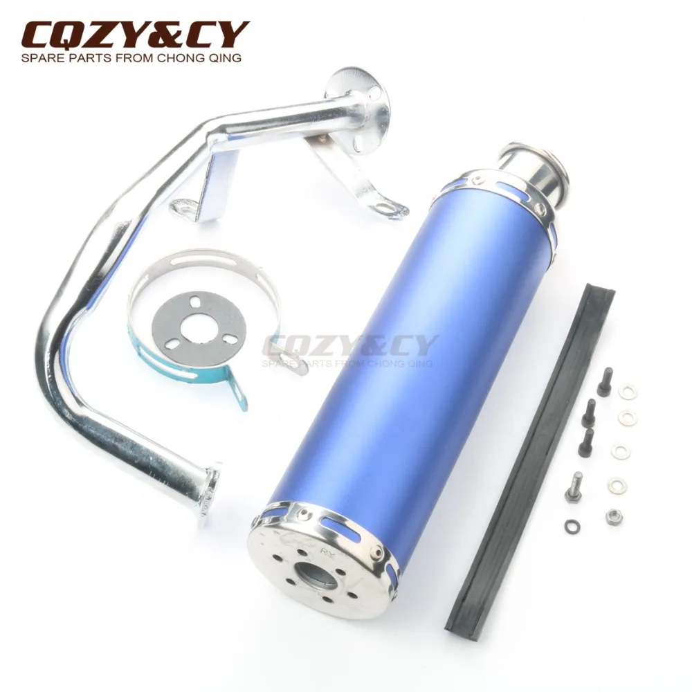 Высокопроизводительная выхлопная труба для скутера Qingqi REX QM50QT-6A 10A RS 400 450 460 GY6 50cc