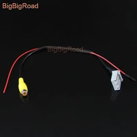 bigbigroad car rear view parking camera adapter connector wire 7pins for honda civic ciimo 2013 2014 2015
