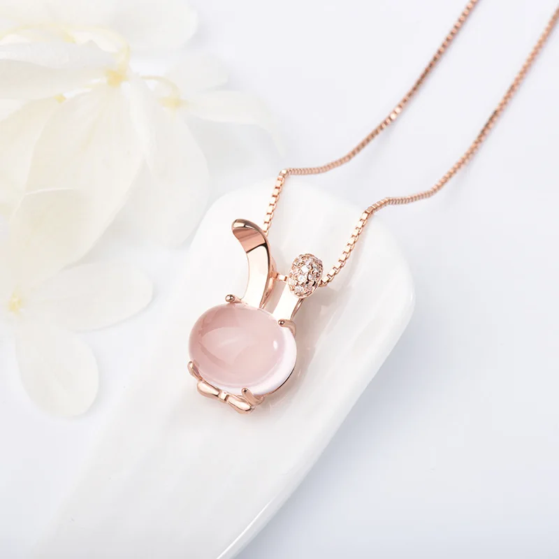 3D Кристалл аниме животное подвеска "Кролик" ожерелье с зайцем милый умный знак кролик маленький кролик чокер кошка Кошачий ожерелье для домашних животных