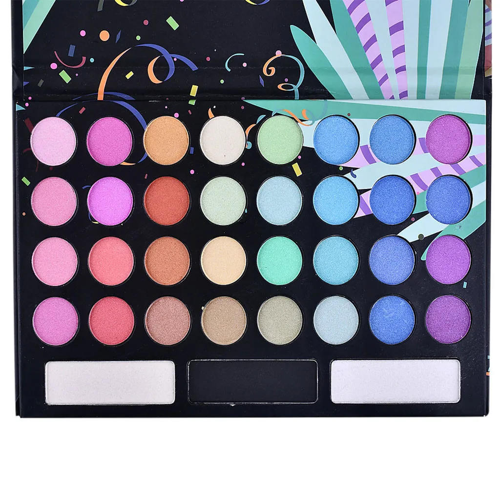 Матовое мерцание 32 цвета массивные тени для век Палитра Blendable Косметика