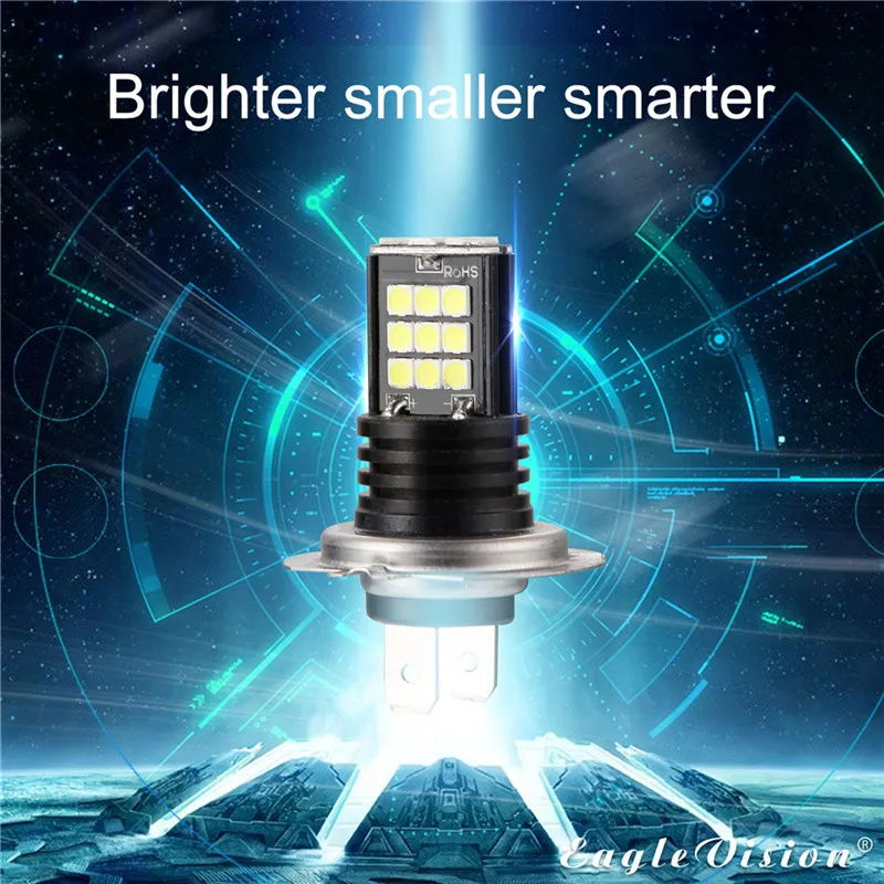Kongyide автомобильный светильник 2 шт. H7 3030 24 SMD светодиодный RGB автомобилей головной