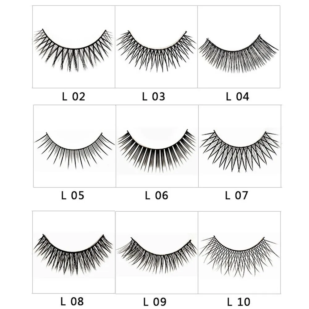 Мягкие 3 пары длинных крестиков для макияжа Толстые Накладные ресницы глаз Nautral