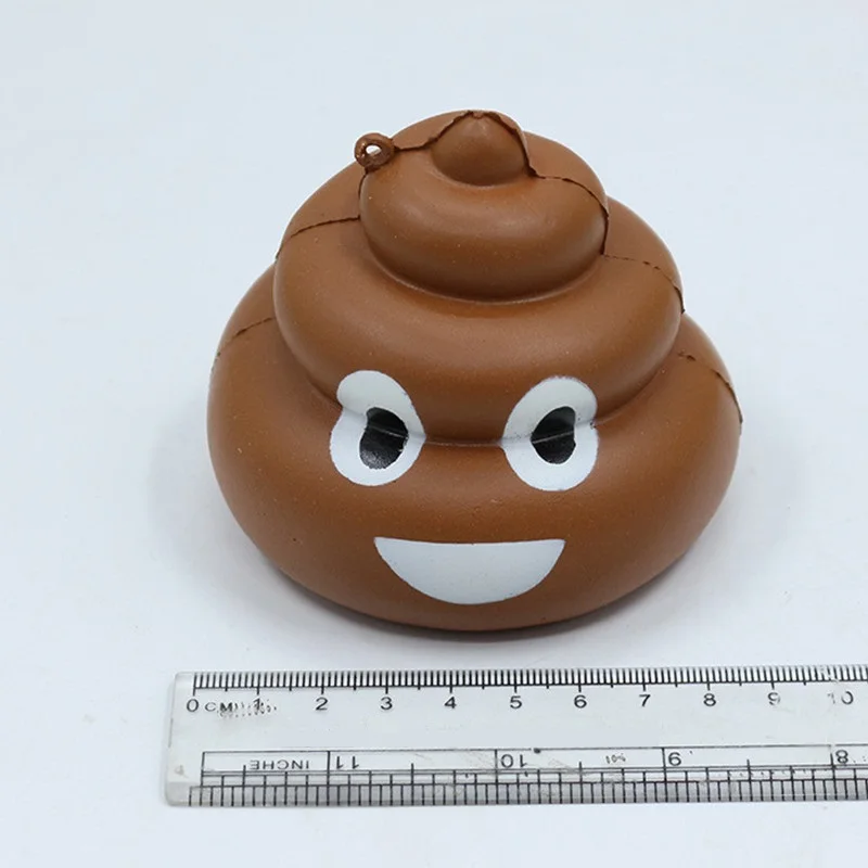 Мягкая игрушка мультяшная панда Единорог олень Squishy медленный рост крем ароматическая Игрушка Дети Kawaii Squish Анти Стресс Игрушка снятие стресса - Цвет: Poo 8cm