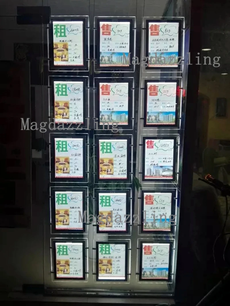 А4 вертикальный кабель подвесной односторонний светодиодный Акриловый Плакат