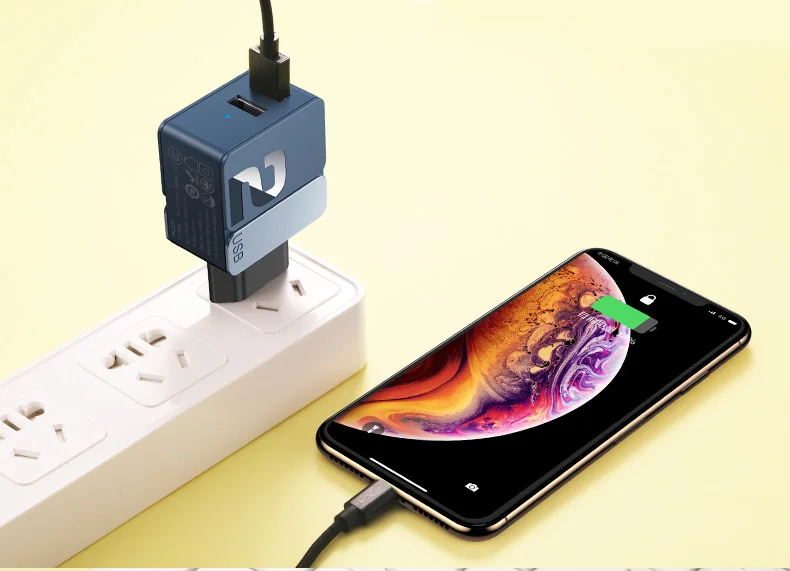 Rock 4 2 USB быстрое зарядное устройство Универсальная Быстрая зарядка дорожный Складной адаптер 5V2. 4A 5V4A EU US вилка для iPhone samsung Xiaomi huawei