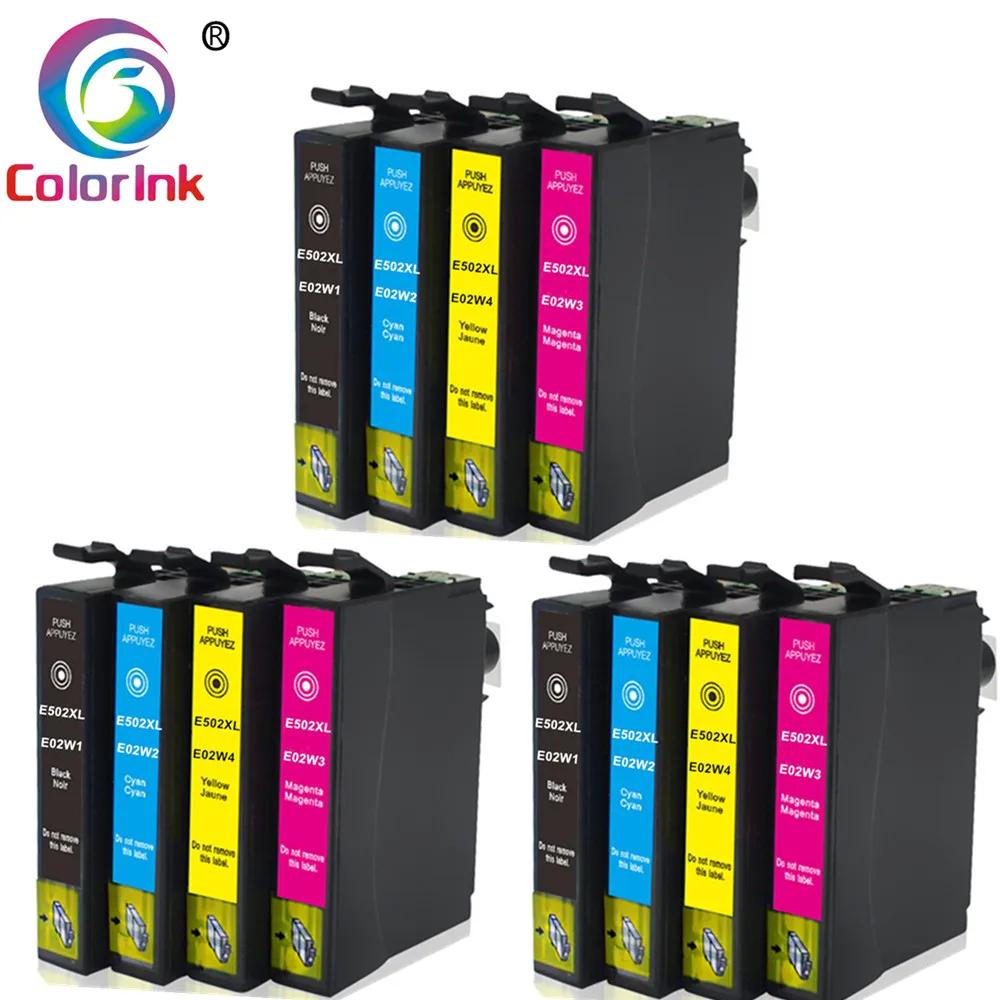 Цветные чернила для Epson 502XL T502XL 502 чернильный картридж Expression Home XP 5100 5105 2860DWF 2865D