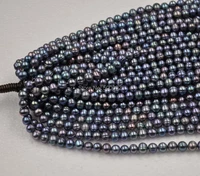 wholesale 5 strands 7 8mm genuine peacock pearl free shipping