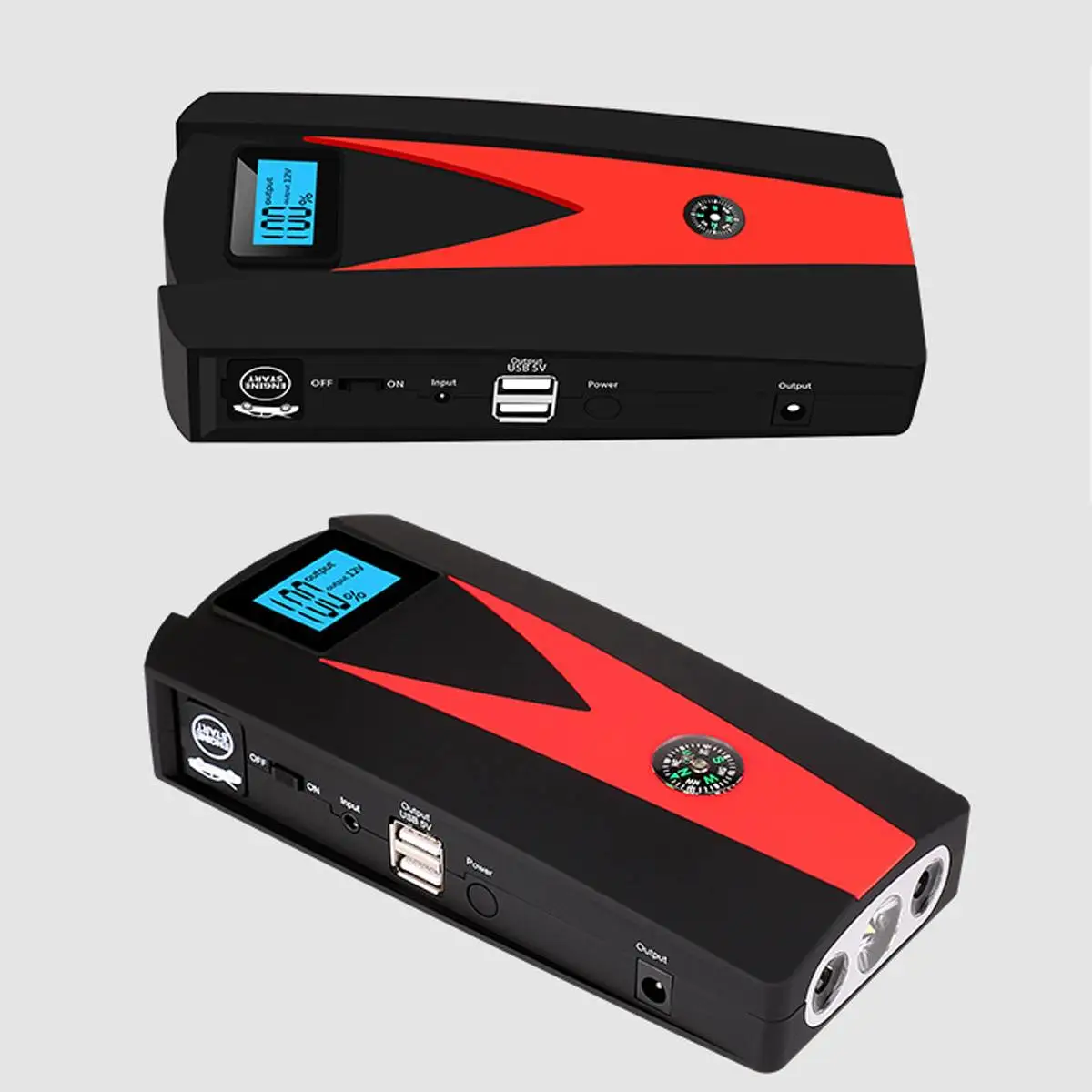 99900 мАч автомобильное пусковое устройство, 12V светодиодный 2USB SOS аварийный Мощность банка для Портативный автомобиля Батарея усилитель Зарядное устройство пусковое устройство