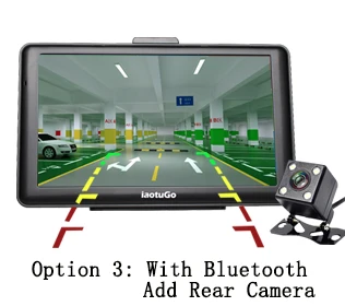 IaotuGo " емкостный Автомобильный gps навигатор для грузовиков 256M 8G Bluetooth AVIN FM HD 800*480 обновленная новейшая карта - Размер экрана, дюймов: With Blueooth Camera