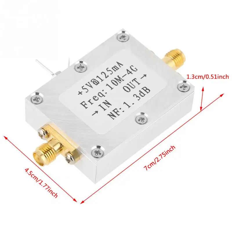 1 шт. усилитель с низким уровнем шума Wideband RF 0 01 4 ГГц 21дб LNA модуль усилителя