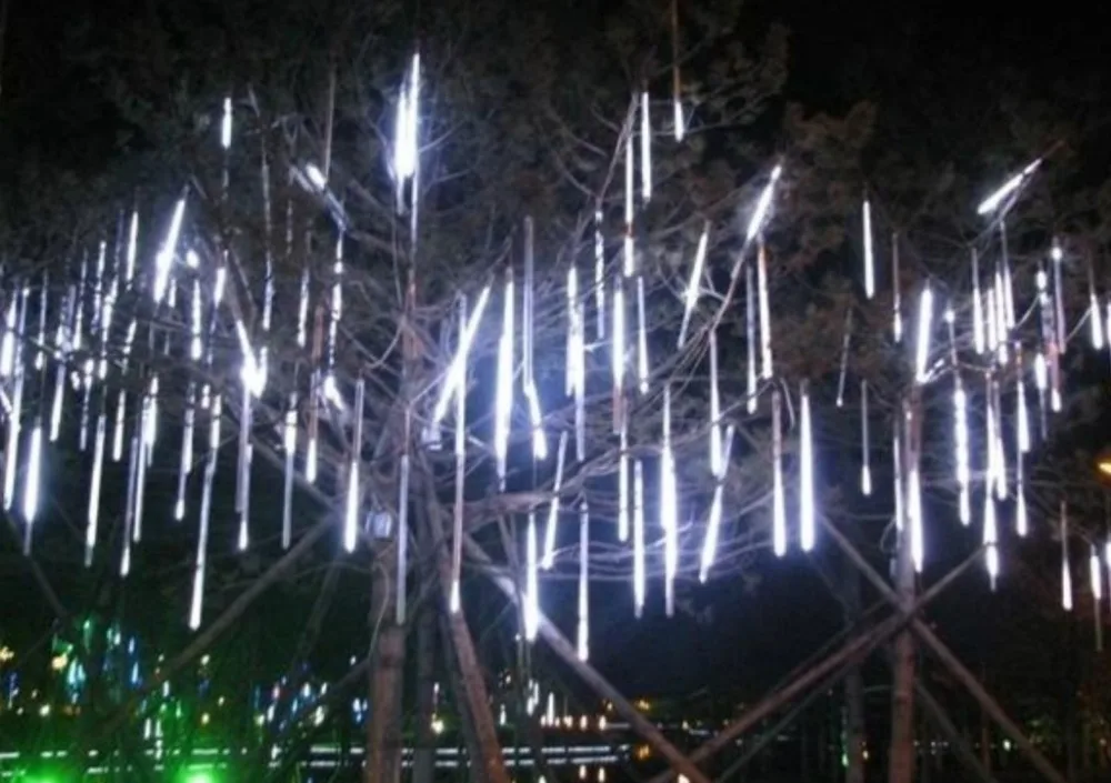 Разноцветные светодиодные гирлянды метеоритный дождь 30 см|string lights outdoor|string