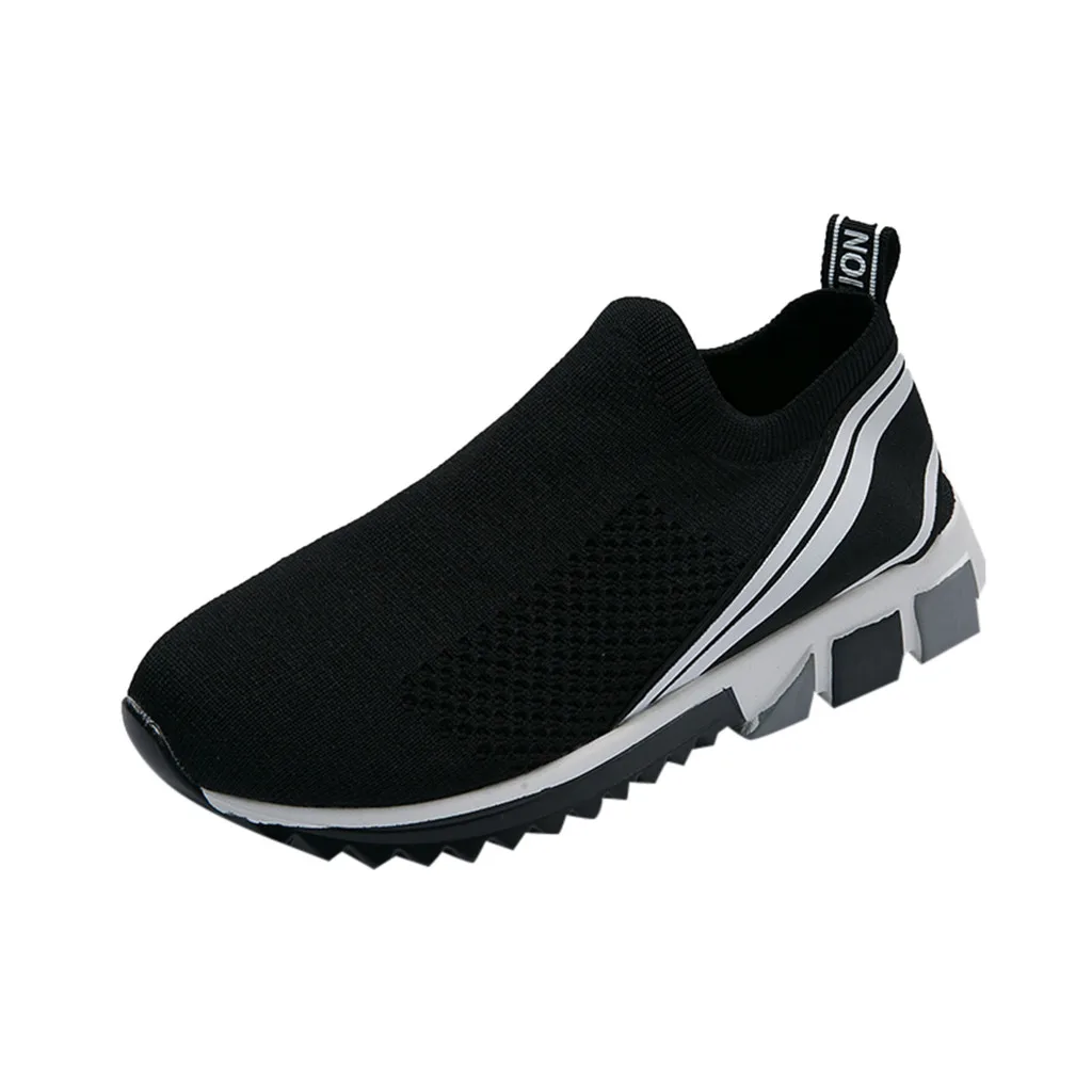 Black Обувь; мужские кроссовки; Пара спортивных кроссовок; мокасины; Basket Homme; дышащие кроссовки из сетчатого материала; Chaussures Pour Hommes - Цвет: Black