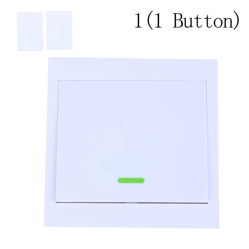 1 Button Transmitter 433 МГц 86 настенная панель беспроводной пульт дистанционного управления Передатчик 1 2 3 Кнопка RF приемник для спальни потолочный светильник лампа - Цвет: 1 Button Transmitter