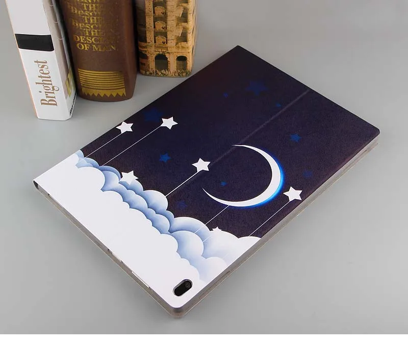 Ультратонкий чехол-книжка из искусственной кожи с принтом, чехол с магнитом для смартфона, чехол для lenovo Xiaoxin, маленький планшет 10,1 TB-X804F - Цвет: case