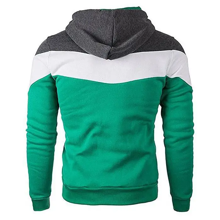 Autumn Casual Men's Skateboarding Hoodies Multicolor Splice Pullovers Sport Hoodie Man Gym Fitness Casual Long Sleeve Coat
