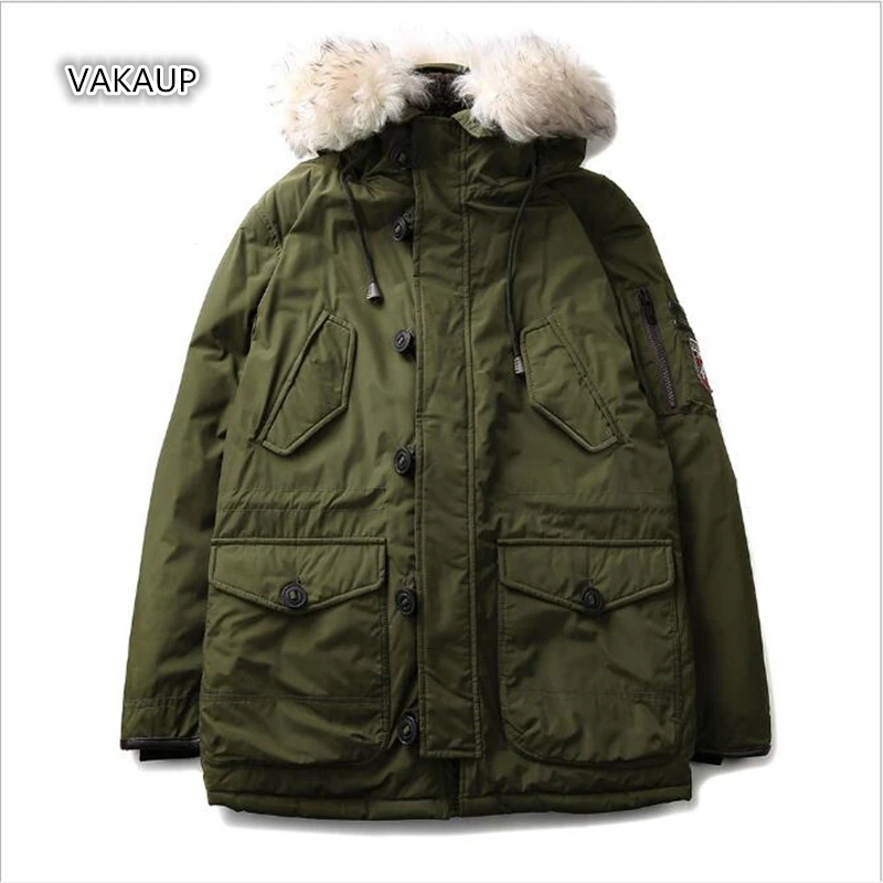 Kopen Jonge Mens Winter Warme Jas Lange Stijl Windbrea Jas Paar Verdikking Aanranding Kleding Buitenlandse Handel Grote Code Winter Kleding