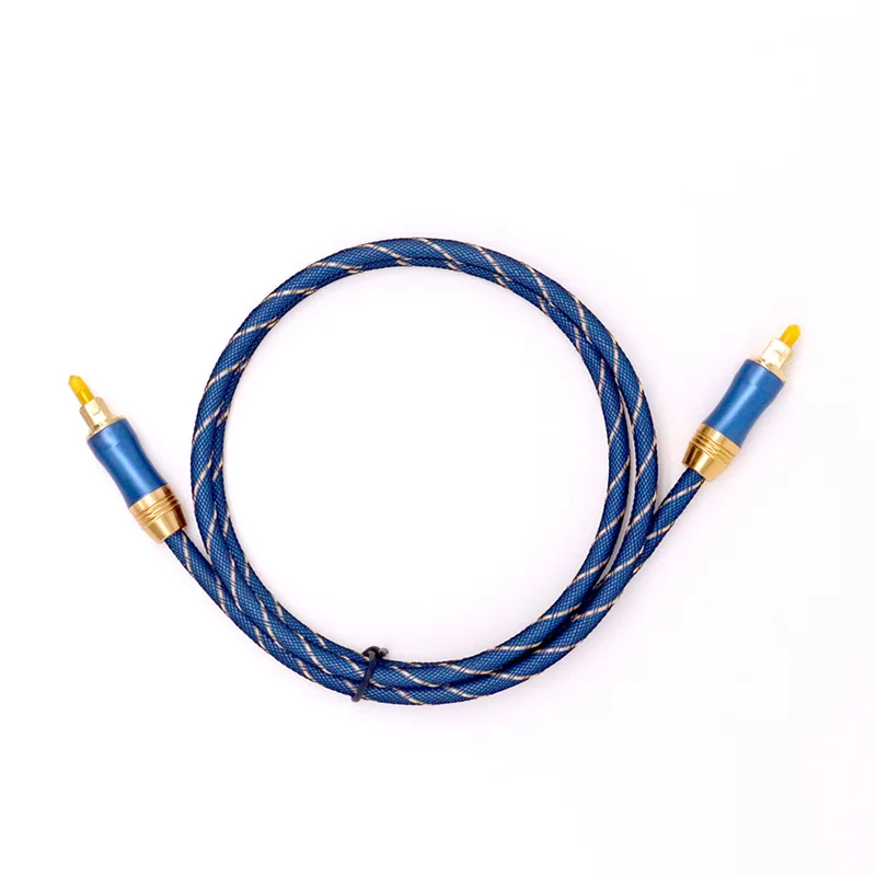 5 1 цифровой звук SPDIF Toslink оптический аудио кабель плетеный волоконный соединитель