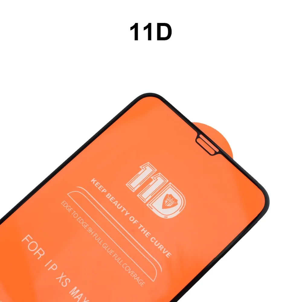 10 шт. 11 d закаленное стекло 9H для iPhone X XR XS Max защита экрана полное покрытие Защитное