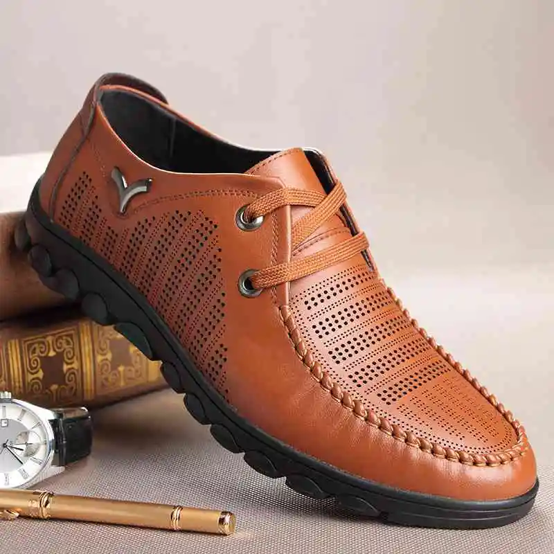 Noopula Мужские Люксового Бренда Обувь Платформы Дизайнер Loafer Дышащий Квартиры