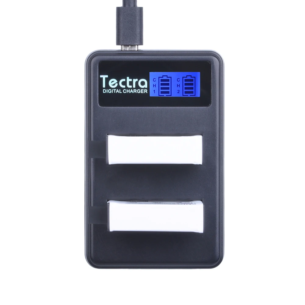 Tectra высокое качество AHDBT 401 LCD USB двойное зарядное устройство для экшн камер GoPro Hero