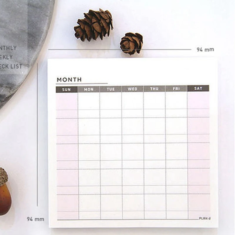 1 шт. Лидер продаж ежедневный еженедельный ежемесячный настольный дневник