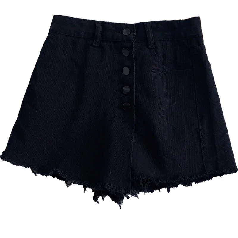 L 4XL новые джинсовые шорты с высокой талией женские летние повседневные платье