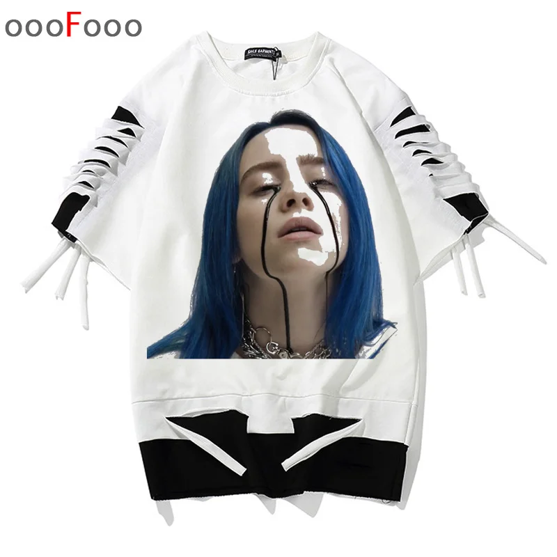Billie Eilish футболка хип-хоп Мужская футболка уличный сверхразмерный Топ Мужская/Женская harajuku футболка высокое качество унисекс Лето