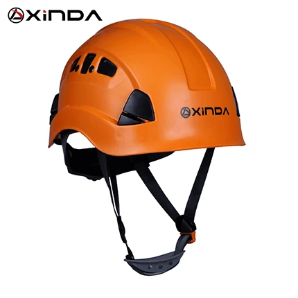 Orange Xinda Профессиональный альпинистский шлем для скалолазания, защитный шлем для кемпинга и походов, шлем для верховой езды, набор для выживания - Цвет: Orange