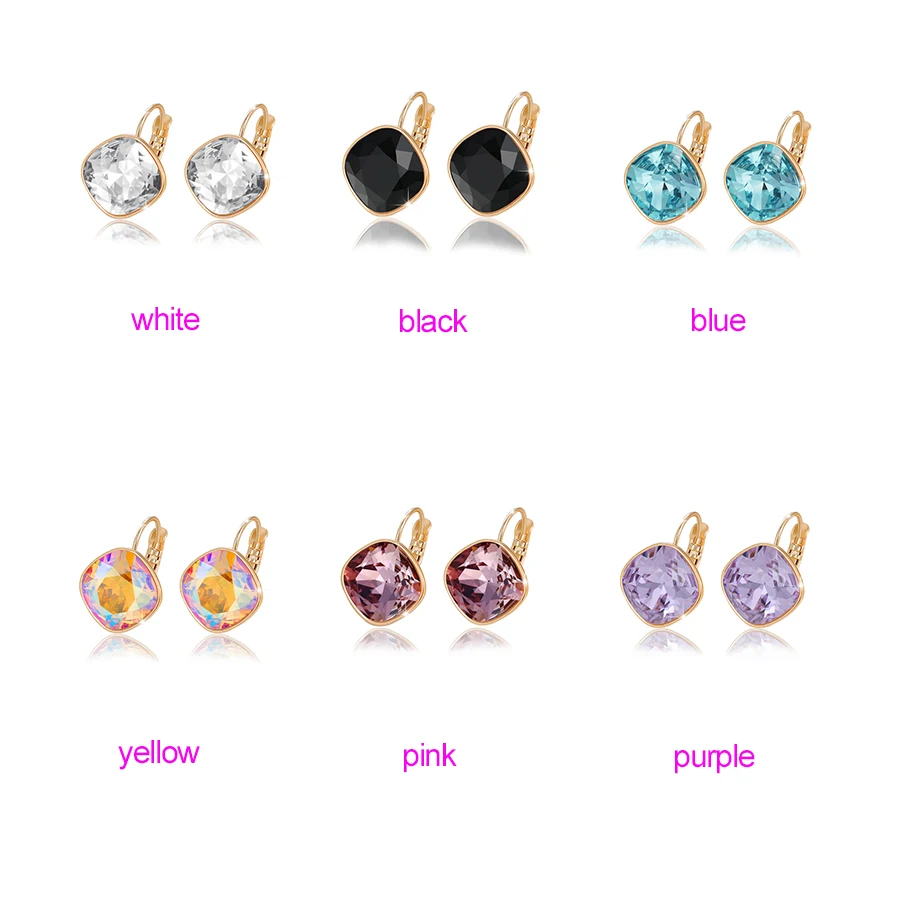 Xuping серьги-кольца ювелирные изделия Кристаллы от Swarovski вечерние темперамент День матери подарок для женщин девочек M76 \ M77-20373