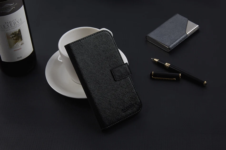 Для Prestigio MUZE G5 LTE PSP5522DUO деловой чехол для телефона кожаный защитный чехол с подставкой и отделением для карт