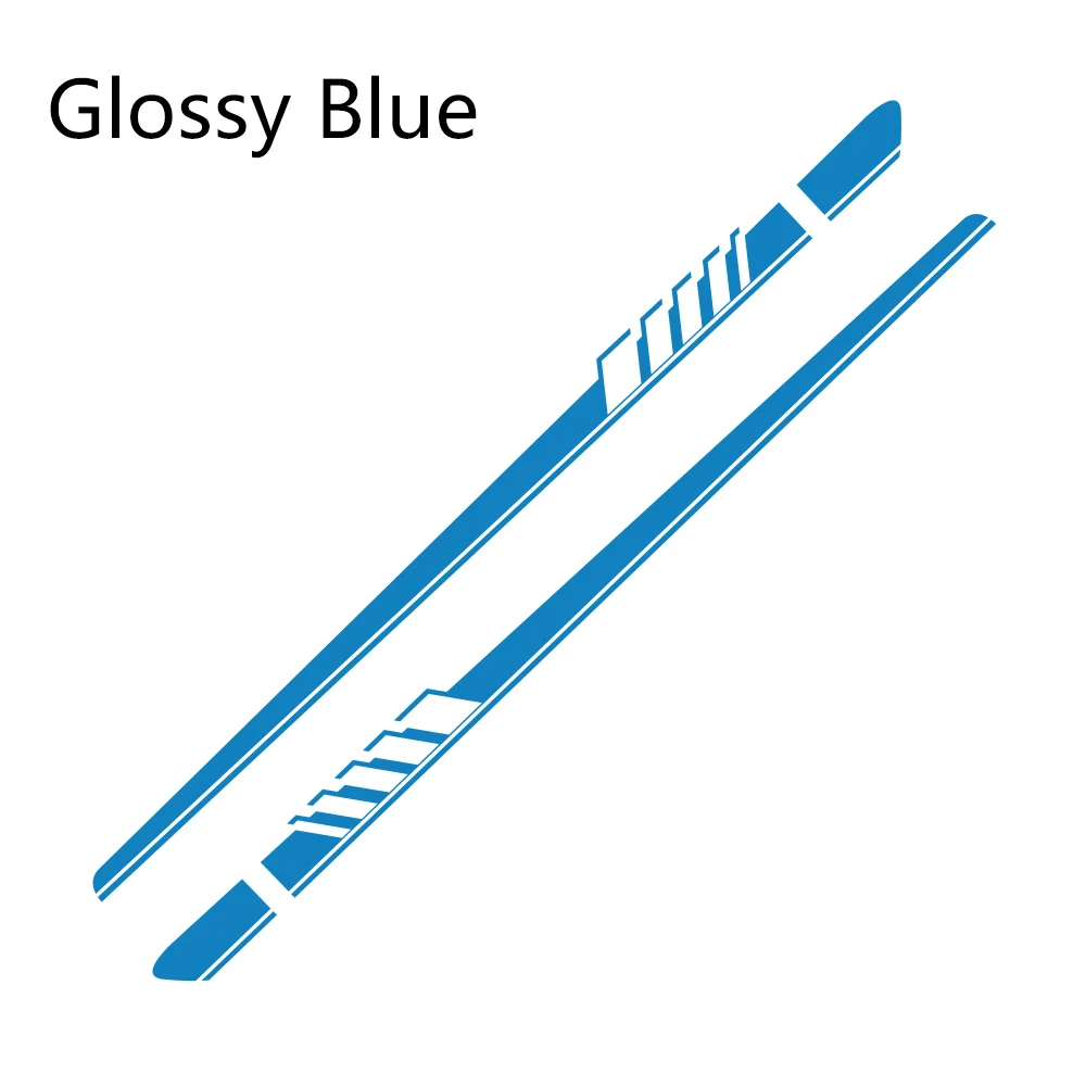 Glossy Blue Наклейки на авто боковые полосы DIY наклейки для Mercedes Benz W205 W204 W203 C класс C180 C200 C300 C63 купе C43 авто аксессуары - Название цвета: Glossy Blue