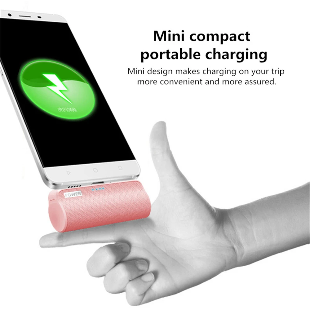 2000 мА/ч для Xiaomi Redmi LG Mini power Bank, внешний аккумулятор, чехол для зарядки iPhone, samsung, портативный мини милый внешний аккумулятор