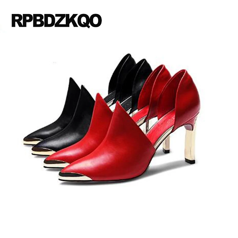 шик Указательный палец стилет черный Размер 4 34 высокие каблуки женщина вечер 33